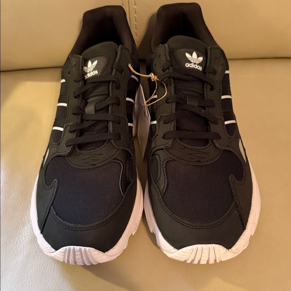 Adida Falcon Black and White Athletic Shoes